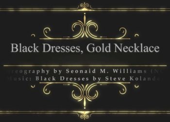 Black Dresses, Gold Necklace