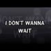 I Don’t Wanna Wait